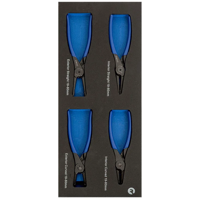 Irimo set 4 klešta za sigurnosne prstenove 19-60mm u 1/3 penastom ulošku IFF1E012 Irimo set 4 klešta za sigurnosne prstenove 19-60mm u 1/3 penastom ulošku IFF1E012