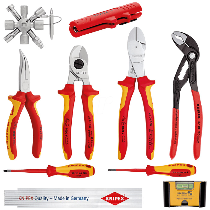 Knipex dopunski komplet od 10 alata Electro 1 00 20 90 V01 Knipex dopunski komplet od 10 alata Electro 1 00 20 90 V01