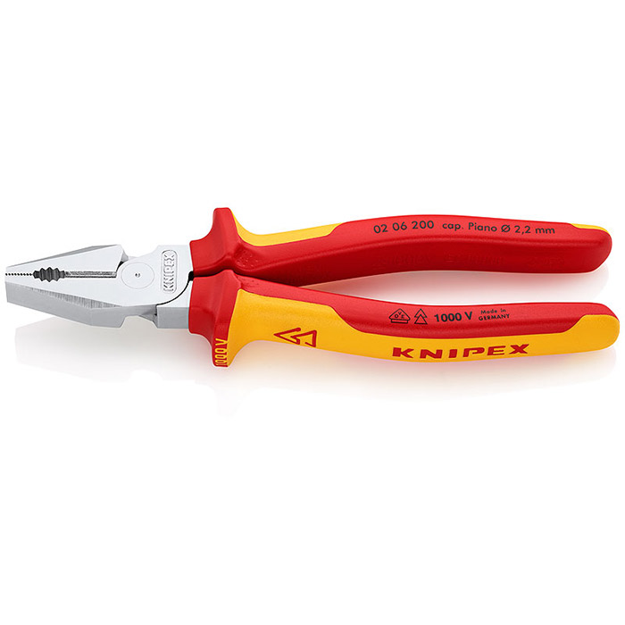Knipex kombinovana klešta izolovana 1000V VDE 200mm 02 06 200 Knipex kombinovana klešta izolovana 1000V VDE 200mm 02 06 200