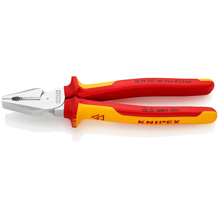 Knipex kombinovana klešta izolovana 1000V VDE 225mm 02 06 225 Knipex kombinovana klešta izolovana 1000V VDE 225mm 02 06 225