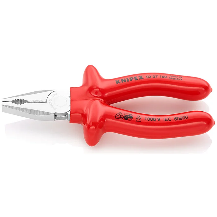 Knipex kombinovana klešta izolovana 160mm 03 07 160 Knipex kombinovana klešta izolovana 160mm 03 07 160