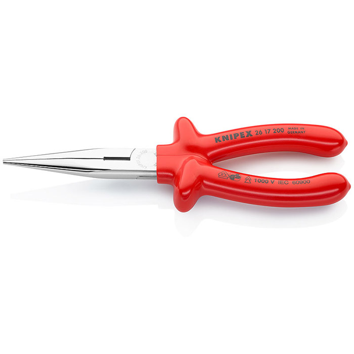 Knipex klešta špic prava izolovana 200mm 26 17 200 Knipex klešta špic prava izolovana 200mm 26 17 200