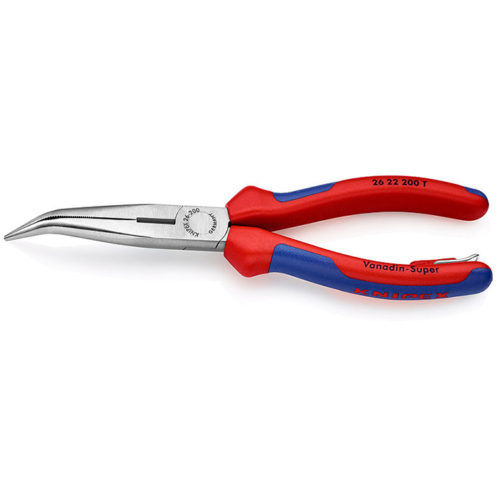 Knipex klešta špic kriva 200mm sa mogućnošću kačenja 26 22 200 T