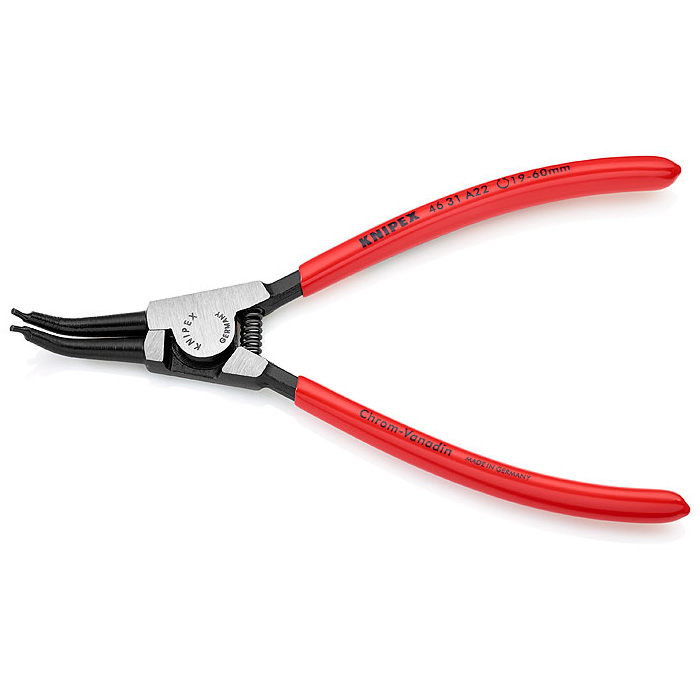 Knipex klešta za spoljašnje sigurnosne prstenove kriva 185mm 46 31 A22