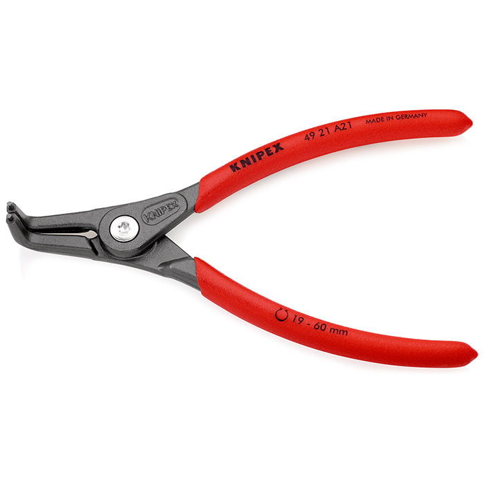 Knipex precizna klešta za spoljašnje sigurnosne prstenove kriva 165mm 49 21 A21