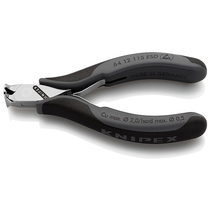Knipex sečice čeone za elektroniku ESD 115mm 64 12 115 ESD Knipex sečice čeone za elektroniku ESD 115mm 64 12 115 ESD