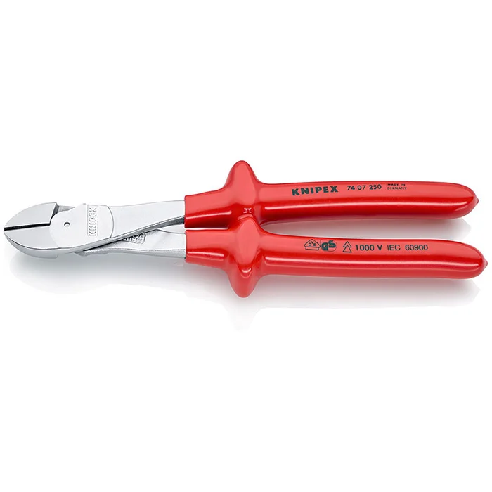 Knipex kose sečice ojačane izolovane 250mm 74 07 250 Knipex kose sečice ojačane izolovane 250mm 74 07 250