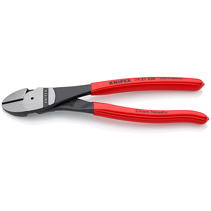 Knipex kose sečice ojačane pod uglom od 12° 200mm 74 21 200 Knipex kose sečice ojačane pod uglom od 12° 200mm 74 21 200