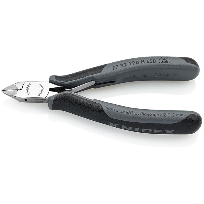 Knipex kose sečice za elektroniku s umetnutom oštricom od tvrdog metala ESD 120mm 77 32 120 H ESD Knipex kose sečice za elektroniku s umetnutom oštricom od tvrdog metala ESD 120mm 77 32 120 H ESD
