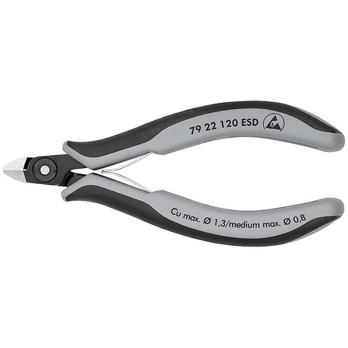 Knipex precizne kose sečice za elektroniku ESD 120mm 79 22 120 ESD Knipex precizne kose sečice za elektroniku ESD 120mm 79 22 120 ESD