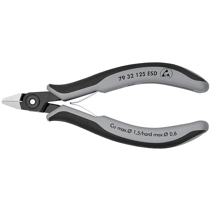 Knipex precizne kose sečice za elektroniku ESD 125mm 79 32 125 ESD Knipex precizne kose sečice za elektroniku ESD 125mm 79 32 125 ESD
