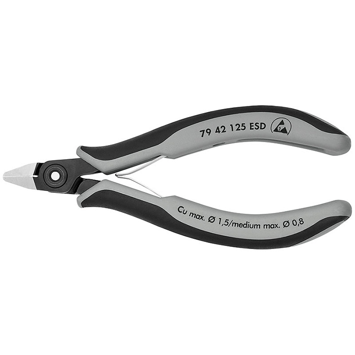 Knipex precizne kose sečice za elektroniku ESD 125mm 79 42 125 ESD Knipex precizne kose sečice za elektroniku ESD 125mm 79 42 125 ESD
