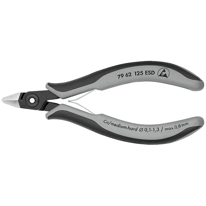 Knipex precizne kose sečice za elektroniku sa stezaljkom ESD 125mm 79 62 125 ESD Knipex precizne kose sečice za elektroniku sa stezaljkom ESD 125mm 79 62 125 ESD