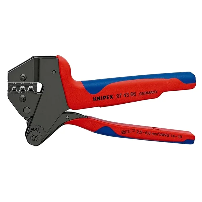 Knipex klešta za krimpovanje sa umetkom za MC4 solarne konektore 97 43 66 Knipex klešta za krimpovanje sa umetkom za MC4 solarne konektore 97 43 66
