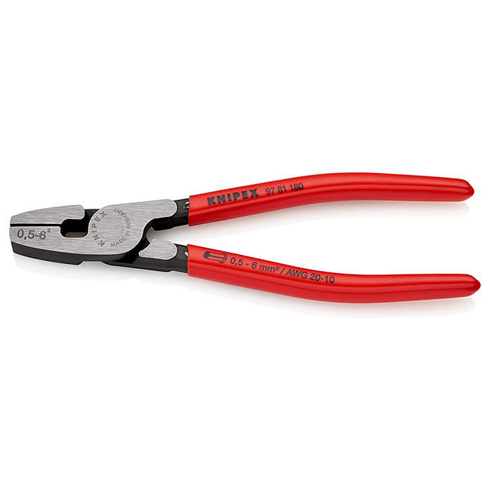 Knipex klešta za krimpovanje hilzni sa prednjim uvođenjem 0,5-6,0mm² 180mm 97 81 180 Knipex klešta za krimpovanje hilzni sa prednjim uvođenjem 0,5-6,0mm² 180mm 97 81 180