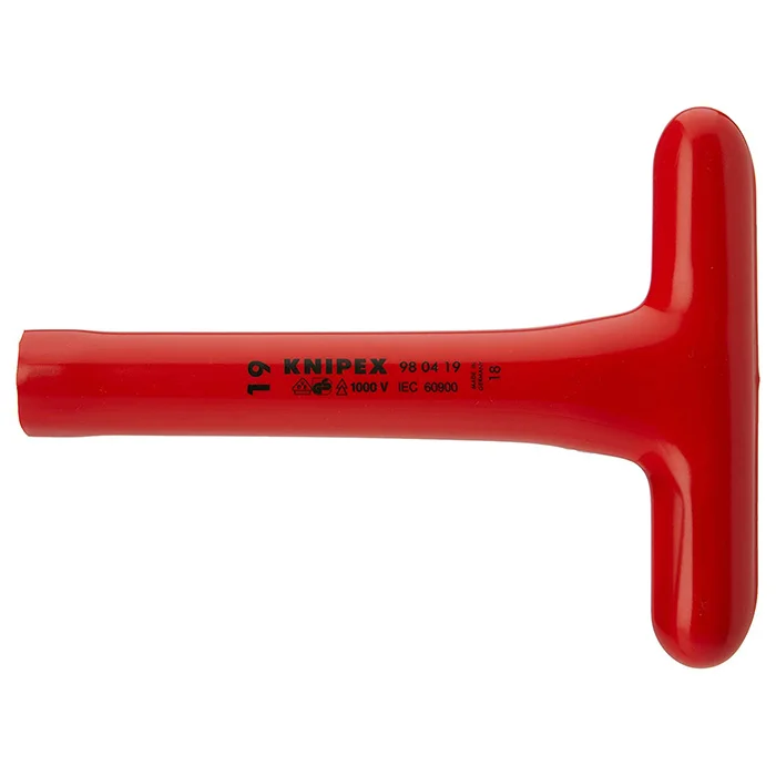 Knipex nasadni ključ sa T-drškom izolovan 1000V 19mm 98 04 19