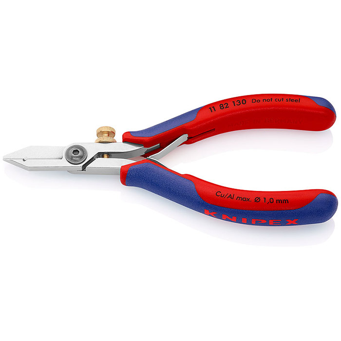 Knipex makaze za skidanje izolacije za elektroniku 140mm 11 82 130 Knipex makaze za skidanje izolacije za elektroniku 140mm 11 82 130