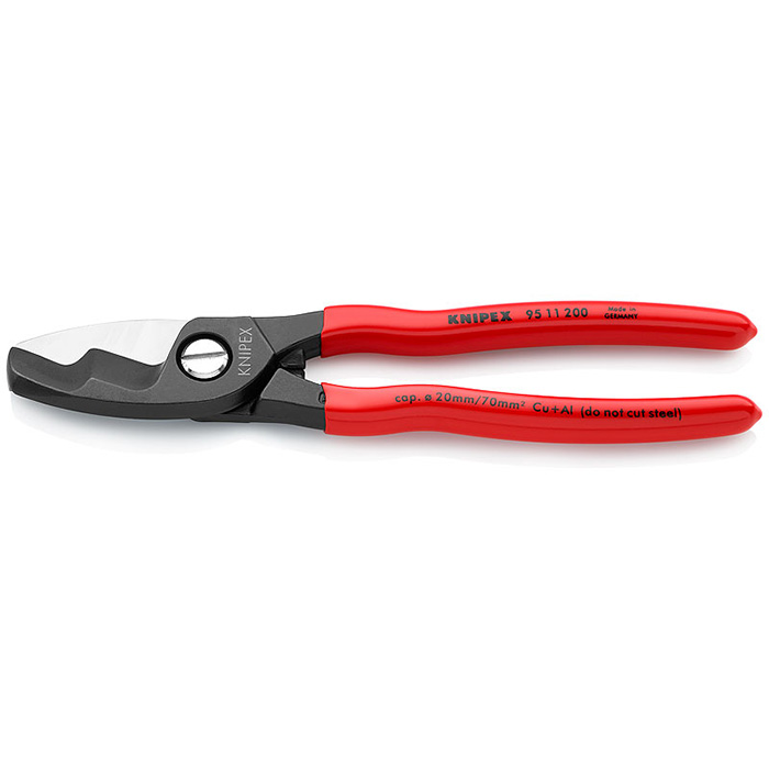 Knipex makaze za kablove sa dvostrukom oštricom 200mm 95 11 200 Knipex makaze za kablove sa dvostrukom oštricom 200mm 95 11 200