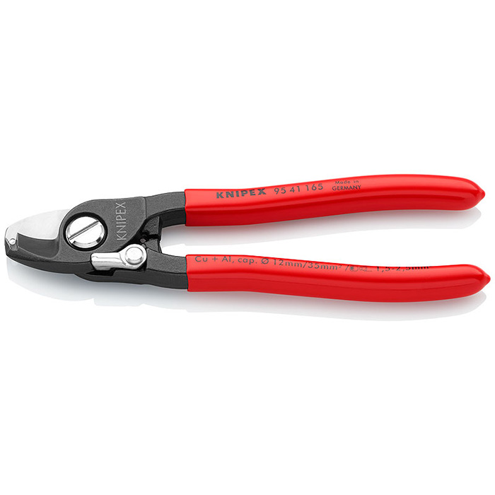 Knipex makaze za kablove sa oprugom za otvaranje i skidanjem izolacije 165mm 95 41 165 Knipex makaze za kablove sa oprugom za otvaranje i skidanjem izolacije 165mm 95 41 165