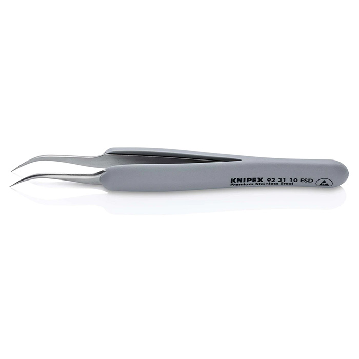 Knipex precizna pinceta sa gumenim ručkama ESD zakrivljena 122mm 92 31 10 ESD Knipex precizna pinceta sa gumenim ručkama ESD zakrivljena 122mm 92 31 10 ESD