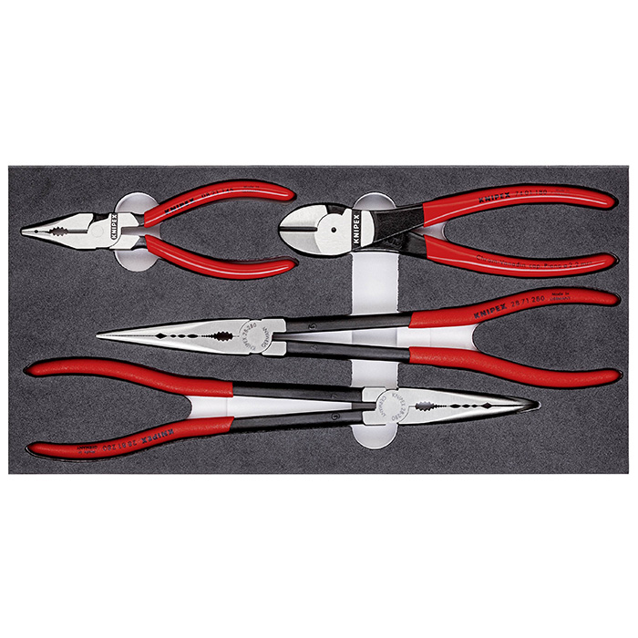 Knipex komplet klešta Autotmotive 4/1 u penastom ulošku 00 20 01 V16 Knipex komplet klešta Autotmotive 4/1 u penastom ulošku 00 20 01 V16