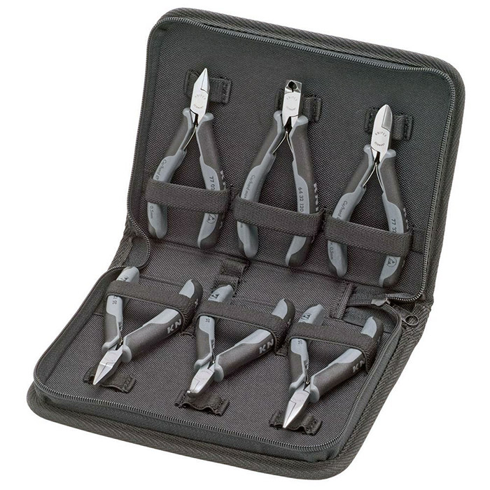 Knipex komplet klešta za elektroniku ESD u torbici 6/1 00 20 17 Knipex komplet klešta za elektroniku ESD u torbici 6/1 00 20 17