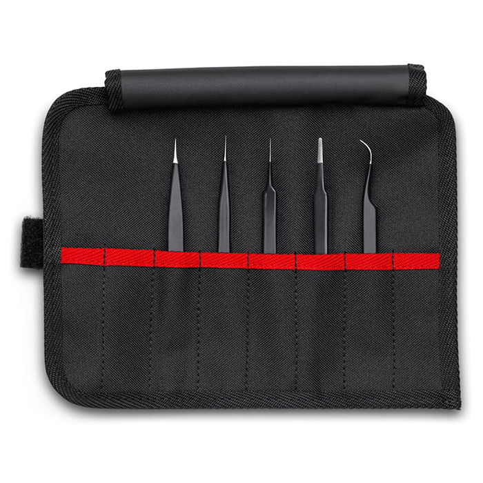 Knipex komplet preciznih pinceta ESD 5kom 92 00 01 ESD Knipex komplet preciznih pinceta ESD 5kom 92 00 01 ESD