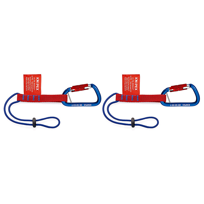 Knipex adapterska petlja s karabinerom za osiguranje alata od pada 2/1 00 50 06 T BK Knipex adapterska petlja s karabinerom za osiguranje alata od pada 2/1 00 50 06 T BK