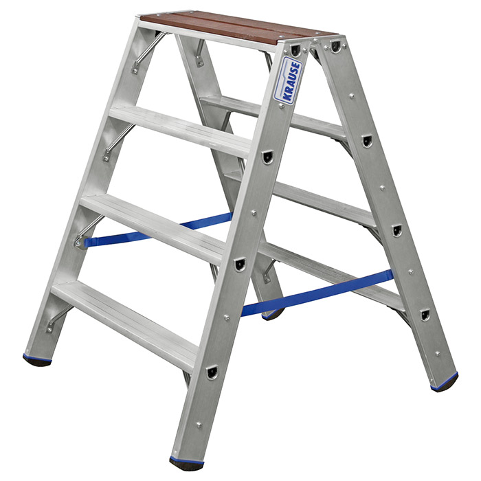 Krause Stabilo obostrane merdevine sa drvenom platformom 2x4 gazišta 123862 Krause Stabilo obostrane merdevine sa drvenom platformom 2x4 gazišta 123862