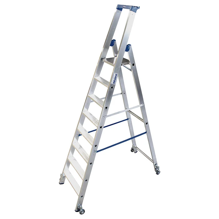 Krause Stabilo kotrljajuće stepenaste merdevine plave 8 gazišta 124654 Krause Stabilo kotrljajuće stepenaste merdevine plave 8 gazišta 124654