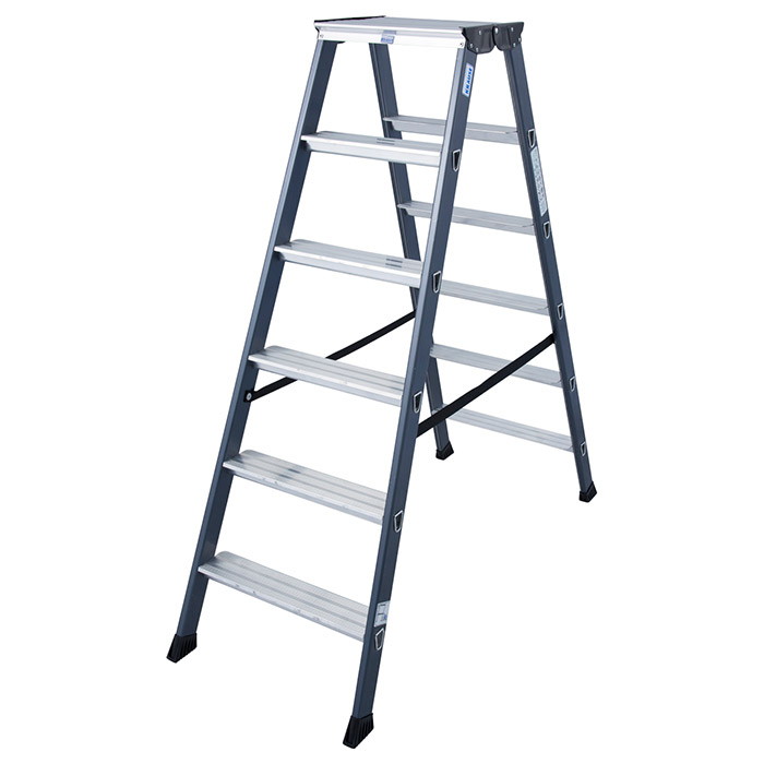 Krause Monto obostrane merdevine eloksirane SePro D 2x6 gazišta 125835 Krause Monto obostrane merdevine eloksirane SePro D 2x6 gazišta 125835