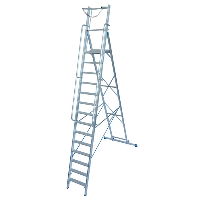 Krause Stabilo stojeće merdevine sa velikom platformom i lancem 14 gazišta 127587 Krause Stabilo stojeće merdevine sa velikom platformom i lancem 14 gazišta 127587