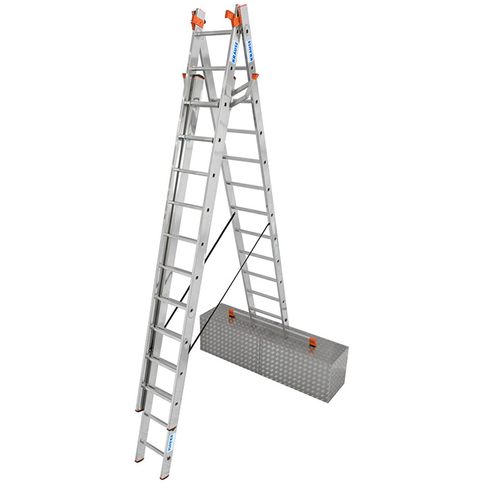 Krause Monto mnogonamenske merdevine Tribilo 3x12 gazišta kontra nastavak 129789 Krause Monto mnogonamenske merdevine Tribilo 3x12 gazišta kontra nastavak 129789