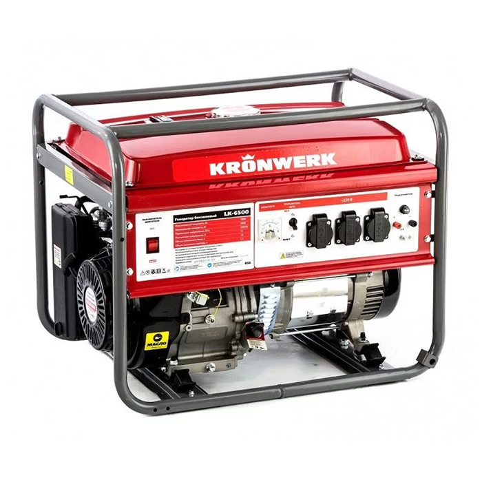 Kronwerk benzinski agregat monofazni 5,5kW LK 6500 ručni start Kronwerk benzinski agregat monofazni 5,5kW LK 6500 ručni start