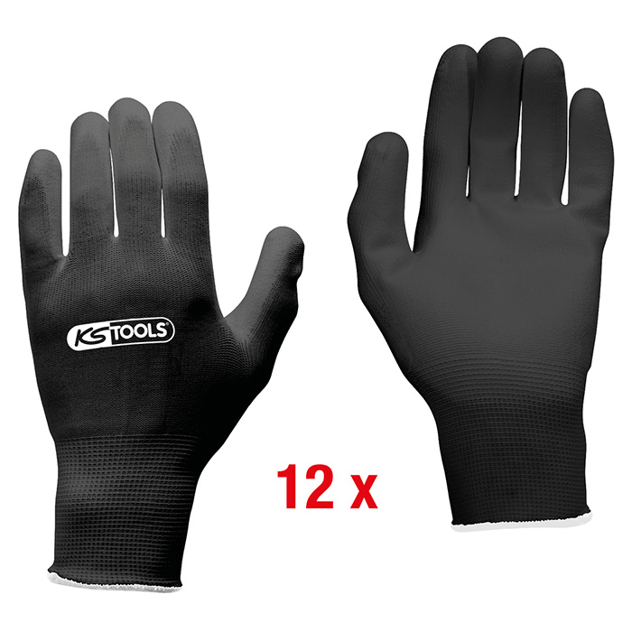 KS Tools fino pletene mikro rukavice crne veličina 7, 12 pari 310.0490 KS Tools fino pletene mikro rukavice crne veličina 7, 12 pari 310.0490