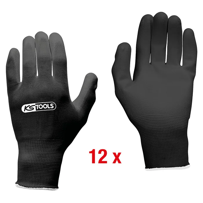 KS Tools fino pletene mikro rukavice crne veličina 8, 12 pari 310.0491 KS Tools fino pletene mikro rukavice crne veličina 8, 12 pari 310.0491