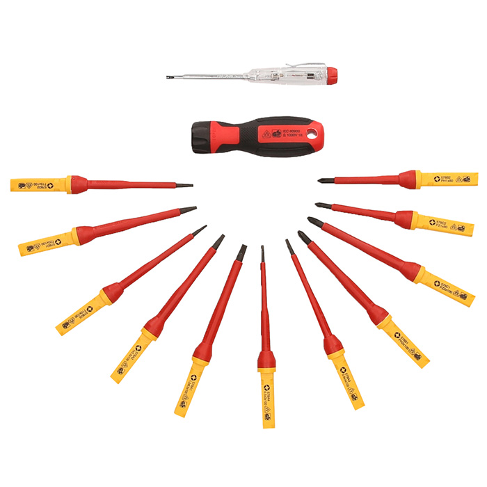 KS Tools set VDE odvijača s brzozamenskim sečivima, 13-delni 117.0610