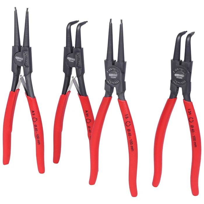 KS Tools set klešta za sigurnosne prstenove 40-100mm, 4-delni 119.2060