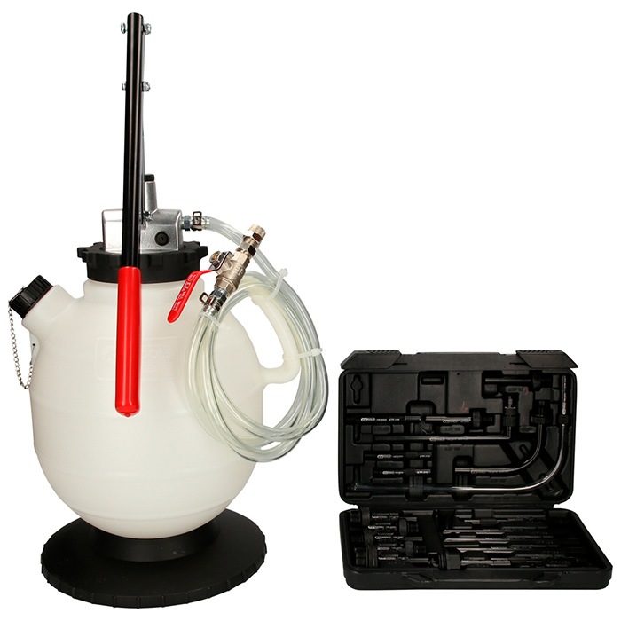 KS Tools univerzalni sistem za punjenje ulja u prenosnik sa 20-delnim setom adaptera 150.9275 KS Tools univerzalni sistem za punjenje ulja u prenosnik sa 20-delnim setom adaptera 150.9275