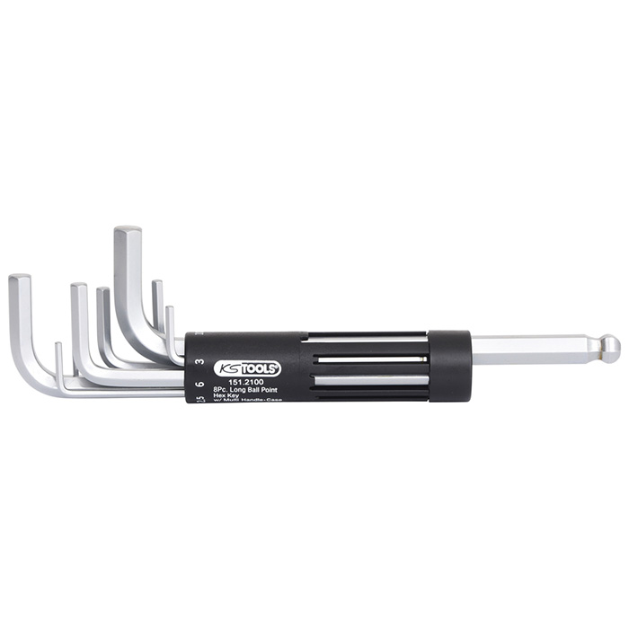 KS Tools set imbus ugaonih steznih ključeva dugih sa kuglastom glavom, 8-delni 151.2100 KS Tools set imbus ugaonih steznih ključeva dugih sa kuglastom glavom, 8-delni 151.2100