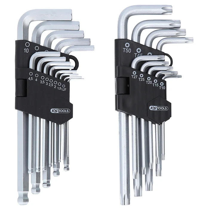 KS Tools set imbus i Torx sa rupom dugih ugaonih steznih ključeva, 22-delni 151.4000 KS Tools set imbus i Torx sa rupom dugih ugaonih steznih ključeva, 22-delni 151.4000