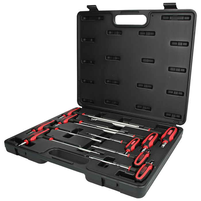 KS Tools set ključeva Torx s rupom sa T-ručkom, 9-delni 151.8160 KS Tools set ključeva Torx s rupom sa T-ručkom, 9-delni 151.8160