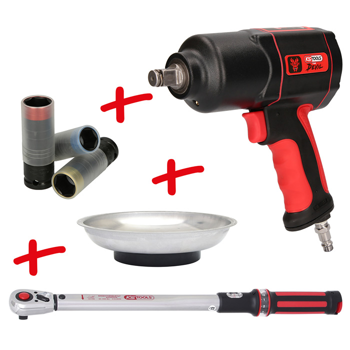 KS Tools THE DEVIL set za gume i točkove 6-delni 515.2095 KS Tools THE DEVIL set za gume i točkove 6-delni 515.2095