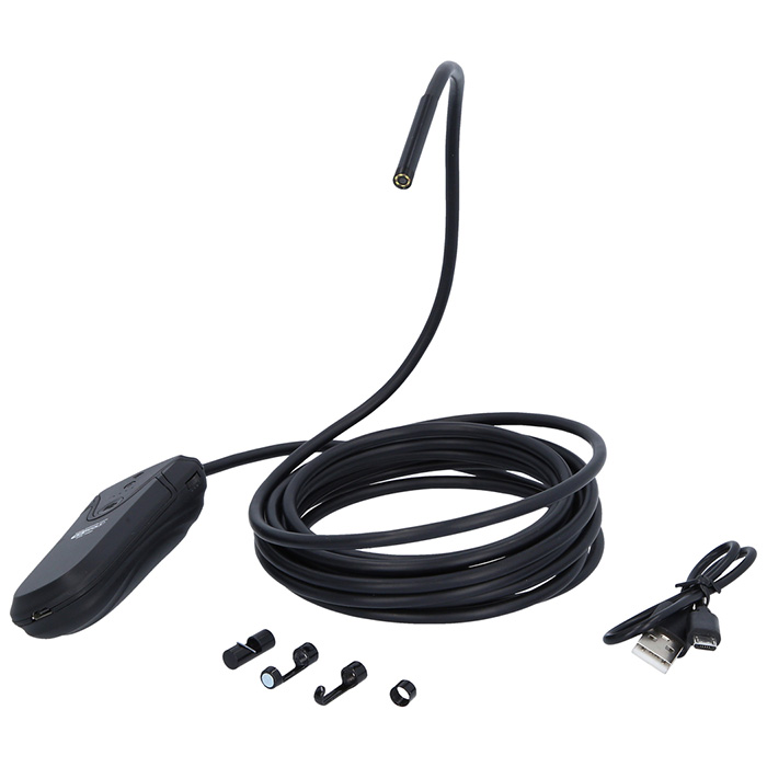 KS Tools set Wi-Fi videoskopa sa Ø 5,5 mm 0° HD sondom s prednjom kamerom, 5-delni 550.7560 KS Tools set Wi-Fi videoskopa sa Ø 5,5 mm 0° HD sondom s prednjom kamerom, 5-delni 550.7560