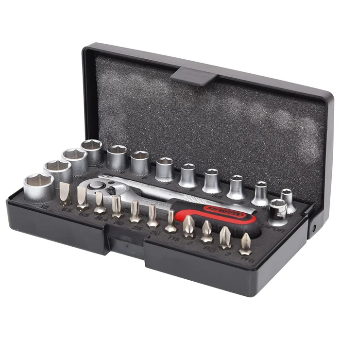KS Tools set gedora i bitova 1/4 KS Tools set gedora i bitova 1/4