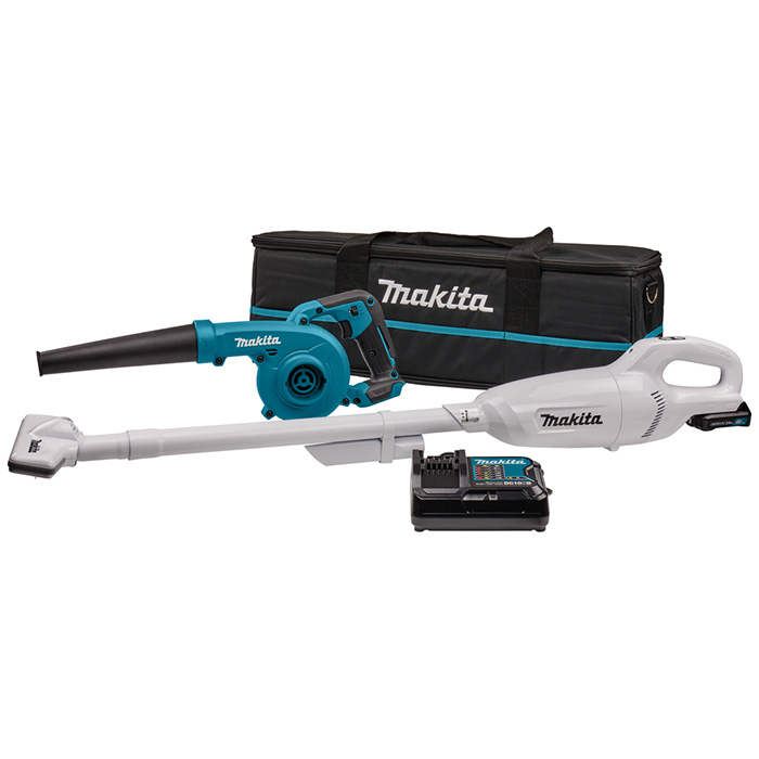 Makita CXT komplet - akumulatorski usisivač + akumulatorska duvaljka + punjač + torba CLX245SAX1