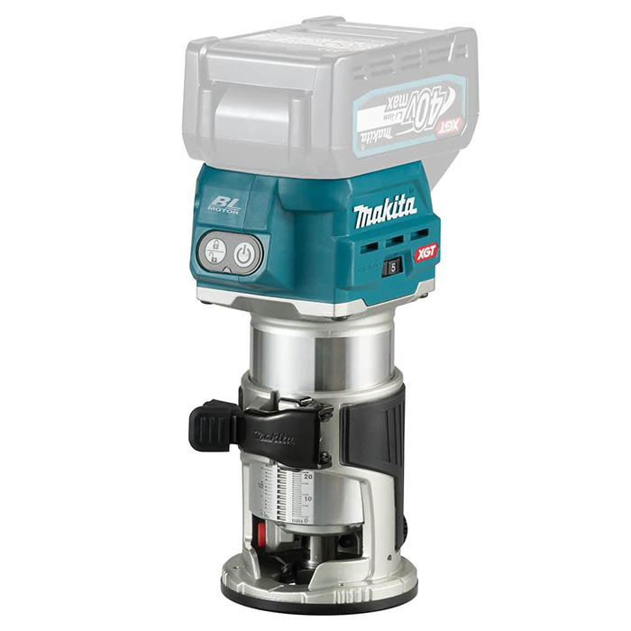 Makita akumulatorska glodalica 40V max XGT/18V LXT RT001GZ18