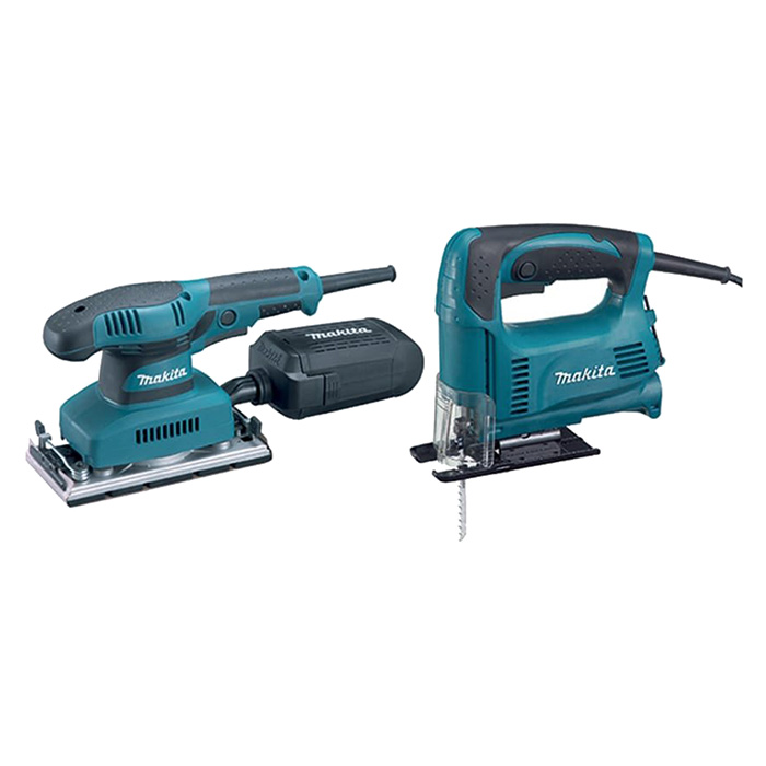 Makita Combiset - vibraciona brusilica + ubodna testera DK0008 Makita Combiset - vibraciona brusilica + ubodna testera DK0008