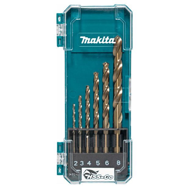 Makita 6-delni set HSS-Co burgija za metal 2-8mm D-75758