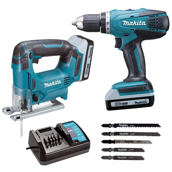 Makita set akumulatorska bušilica + ubodna testera DK18298X1 Makita set akumulatorska bušilica + ubodna testera DK18298X1
